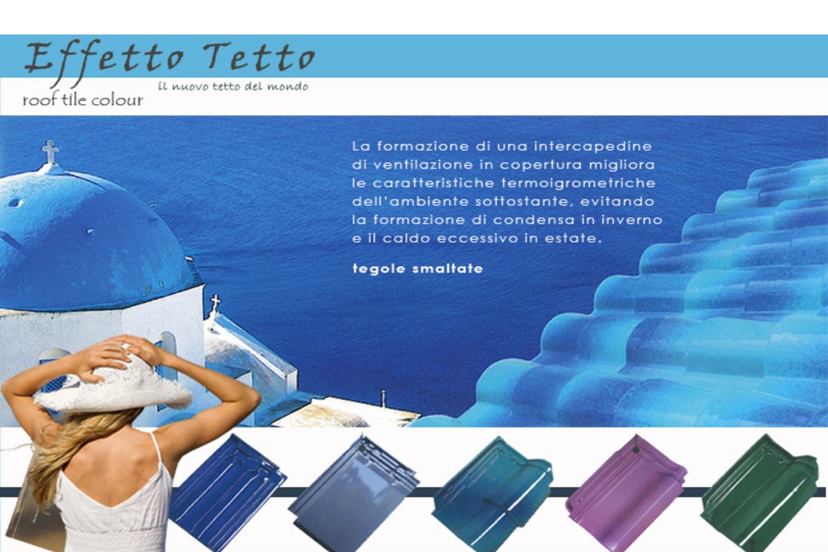 tegole smaltate per rivestimento esterno dei tetti — Gaiardoni Piergiorgio