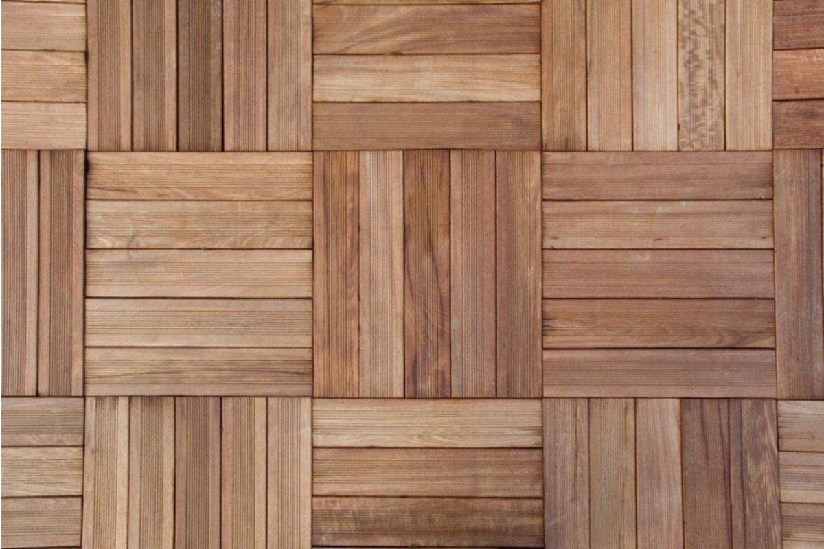 pavimenti in legno a quadrotti in teak antico — ANTICO CADORE SRL