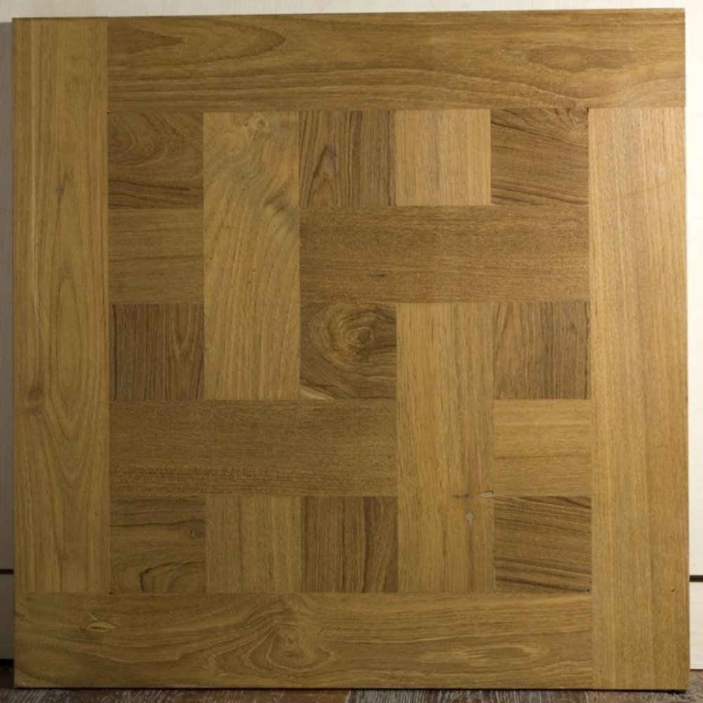 Parquet a quadrotti in Teak Antico — ANTICO CADORE SRL