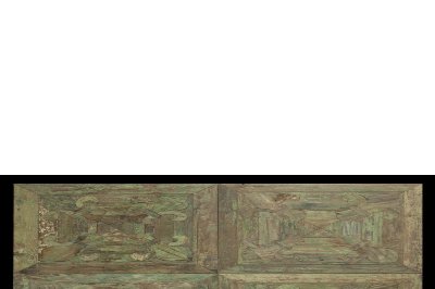 Parquet prima patina intarsiato, colore originale