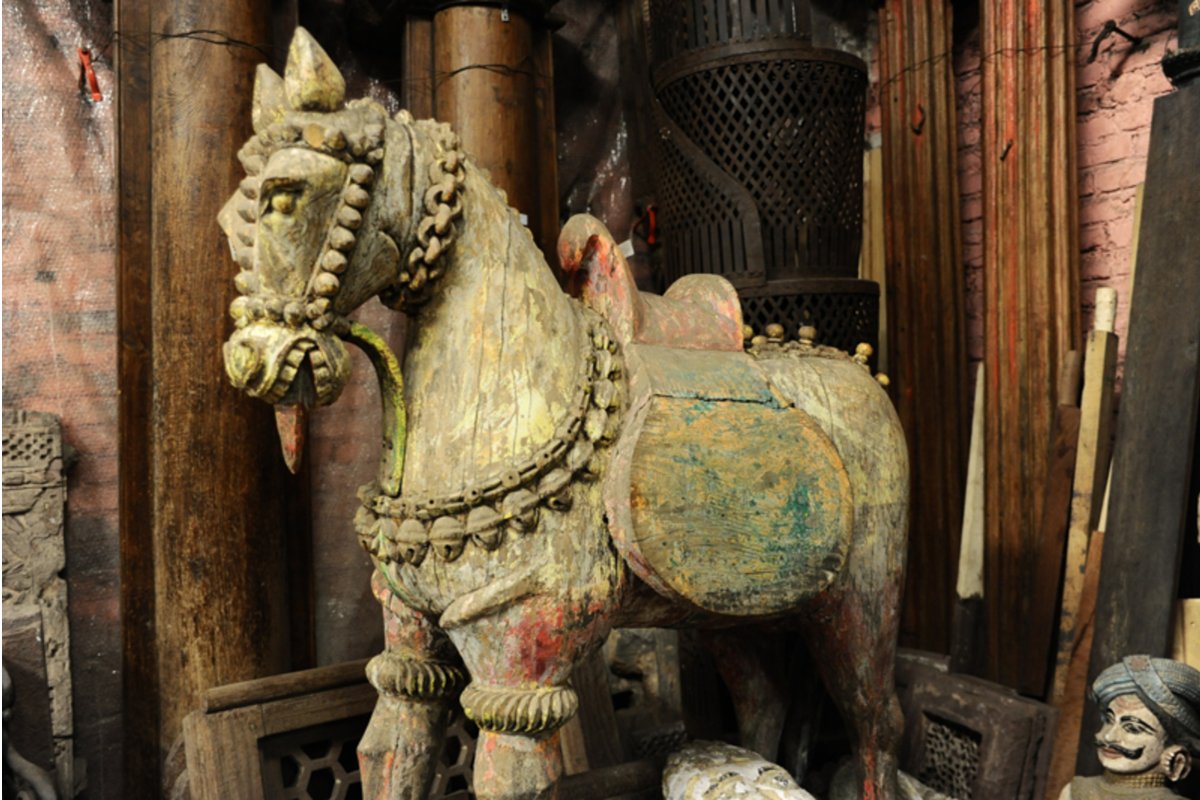 statua antica cavallo arredo giardino o interni — Artepronta s.a.s.