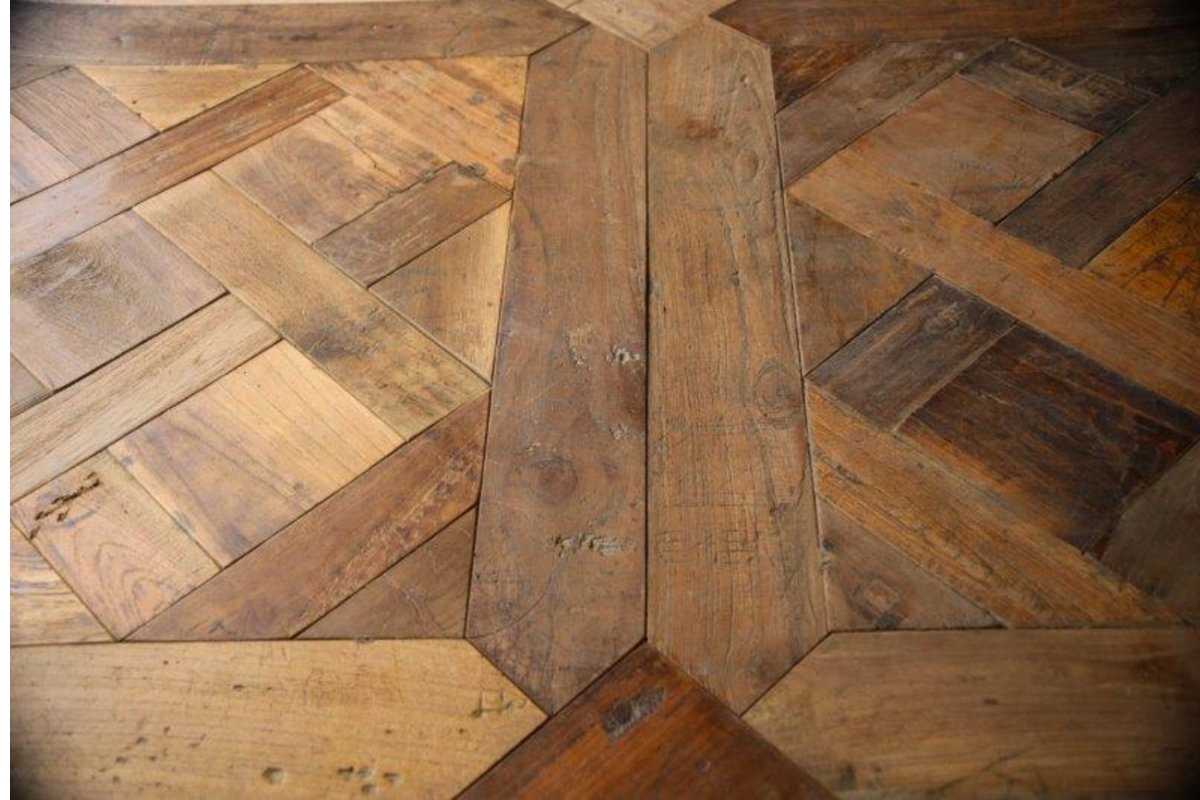 pavimento in teak antico originale — Artepronta s.a.s.