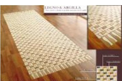 mosaico argilla e legno
