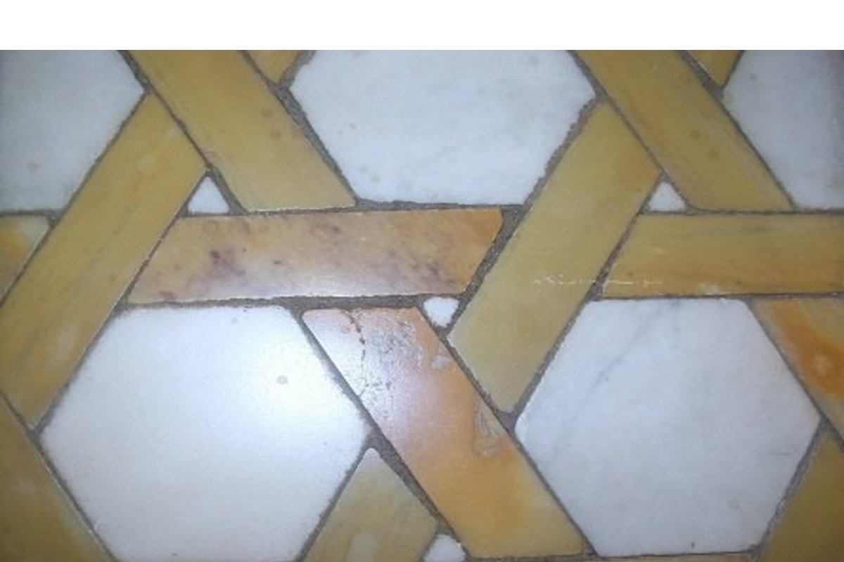 pavimento esagonalein marmo — SOLS - Interni di Prestigio