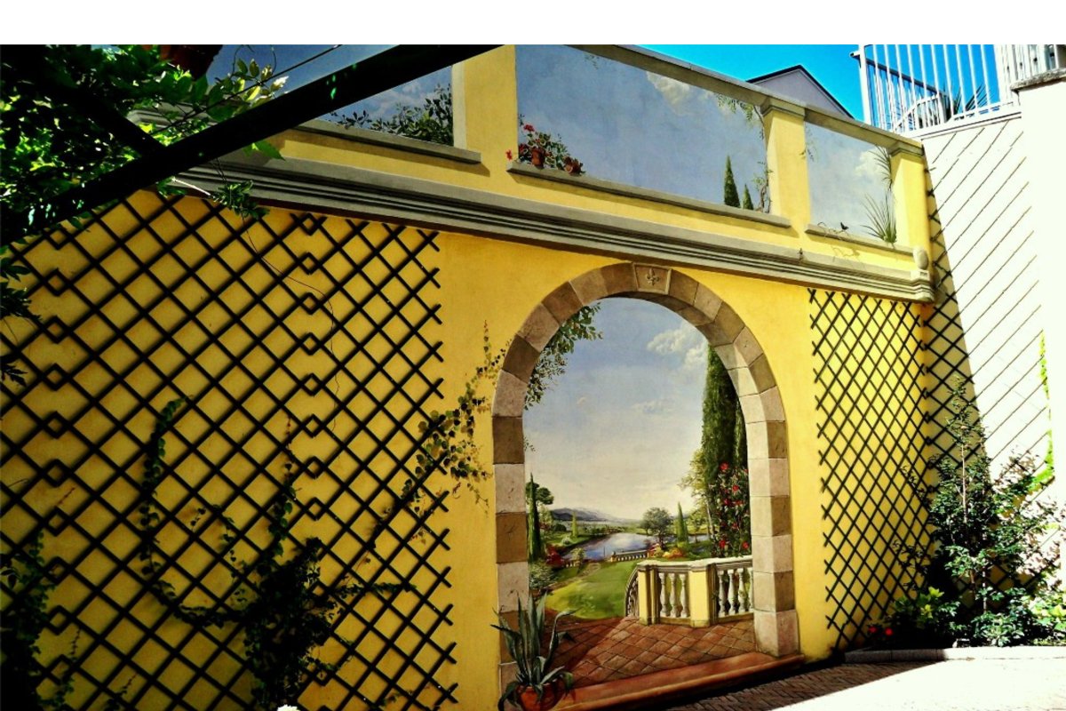 Trompe oeil Milano ( abitazione Privata) — Donatella Muffato
