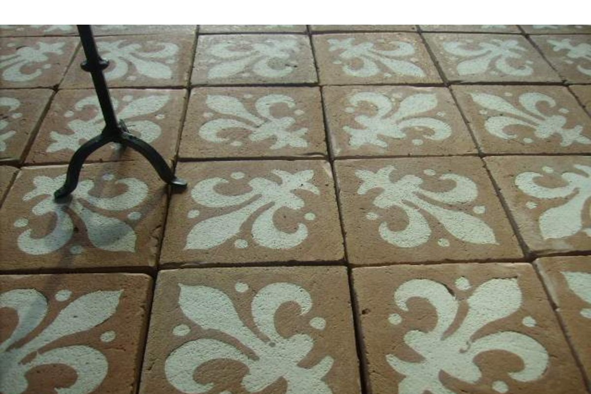 Pavimento in cotto artistico — SOLS - Interni di Prestigio
